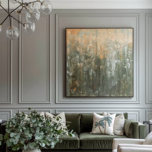 Elaine Smith 22" x 22" Escape Aqua Sunbrella Outdoor Pillow