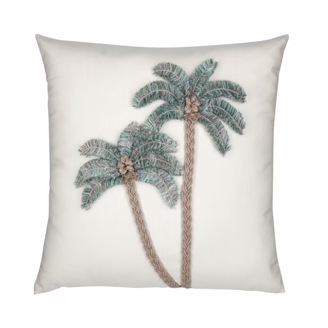 Elaine Smith 22" x 22" Escape Aqua Sunbrella Outdoor Pillow