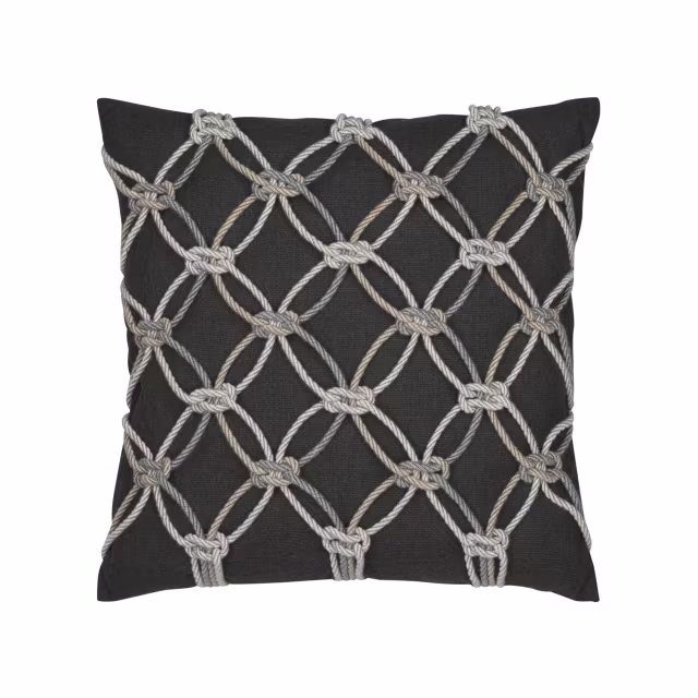 Elaine Smith 20" x 20" Carbon Rope Sunbrella Outdoor Pillow