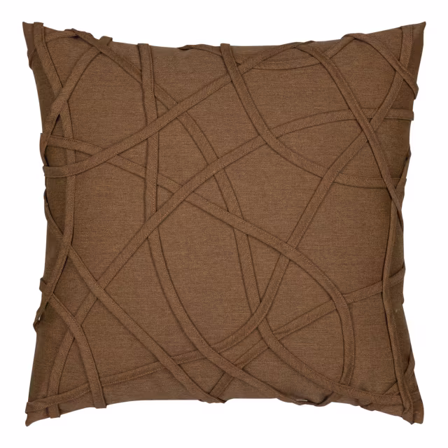 Elaine Smith 20" x 20" Illusion Teak Sunbrella Outdoor Pillow