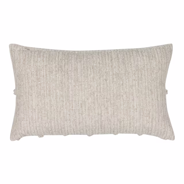 Elaine Smith 20" x 12" Macrame Fawn Sunbrella Outdoor Pillow