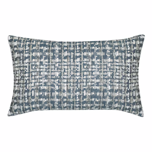 Elaine Smith 20" x 12" Channel Bleu Sunbrella Outdoor Pillow