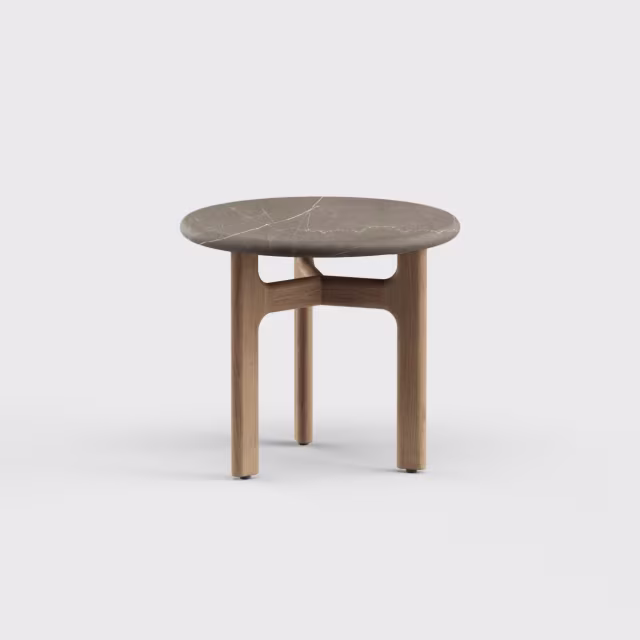Danao Living Morellino 20" Stone Round Side Table