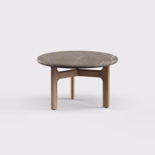 Danao Living Morellino 24" Stone Round Side Table