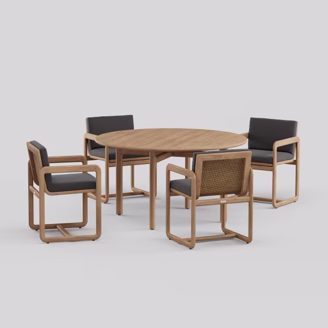 Danao Living Morellino 56" Teak Round Dining Table