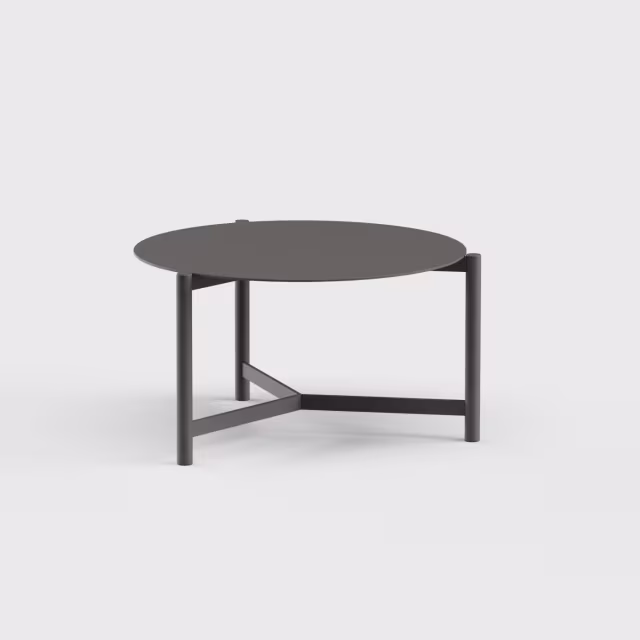 Danao Living Hudson 25.5" Aluminum Round Side Table