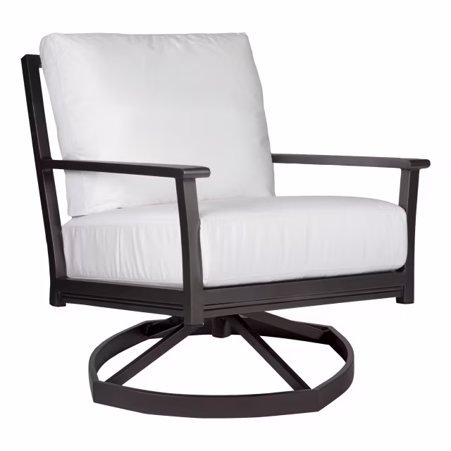 Lane Venture Montana Modern Aluminum Low Back Swivel Rocker Lounge Chair