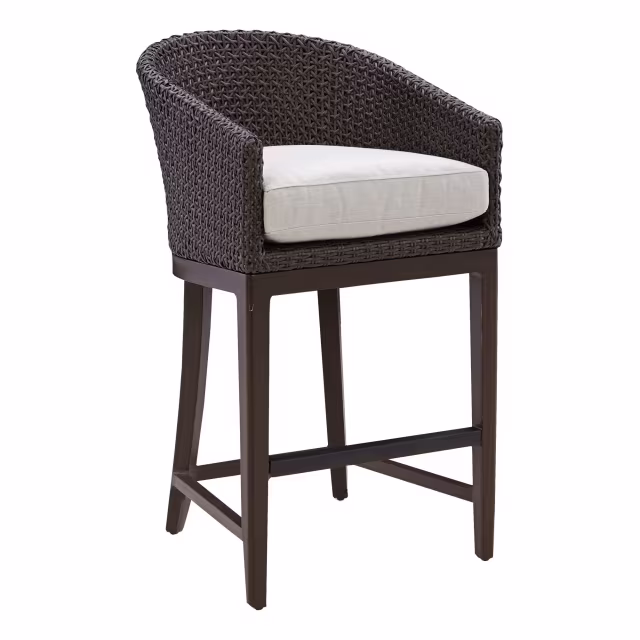 Lane Venture Lenox Hill Wicker Dining Counter Armchair