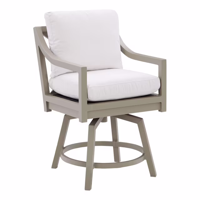 Lane Venture Susanna Aluminum Swivel Counter Armchair