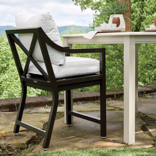 Lane Venture Susanna Aluminum Counter Armchair