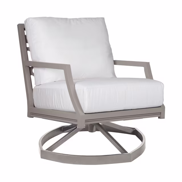 Lane Venture Willow Modern Aluminum Low Back Swivel Rocker Lounge Chair