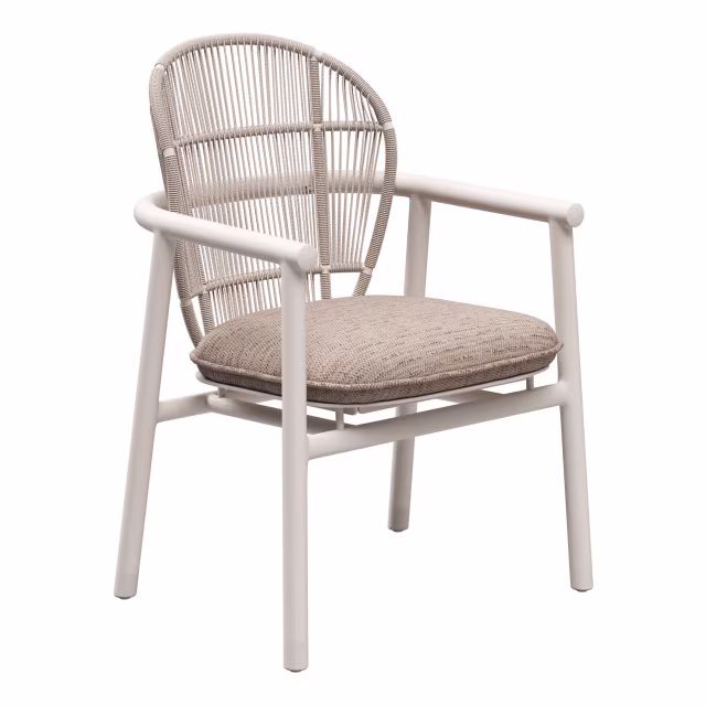 Gloster Fern Aluminum Dining Armchair