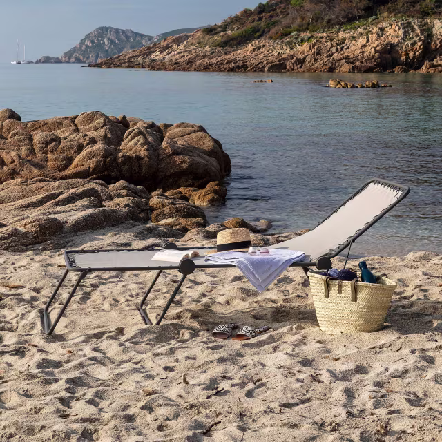 Lafuma Mobilier Siesta L Folding Sling Sunbed