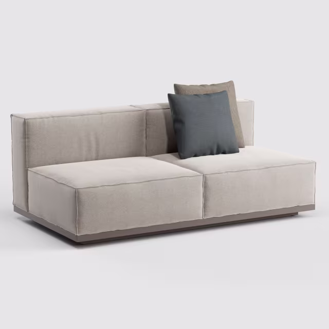 Danao Living Mercer Modular Armless Upholstered Loveseat