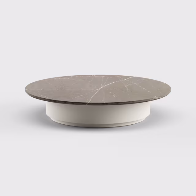 Danao Living Mercer 47" Stone Round Coffee Table