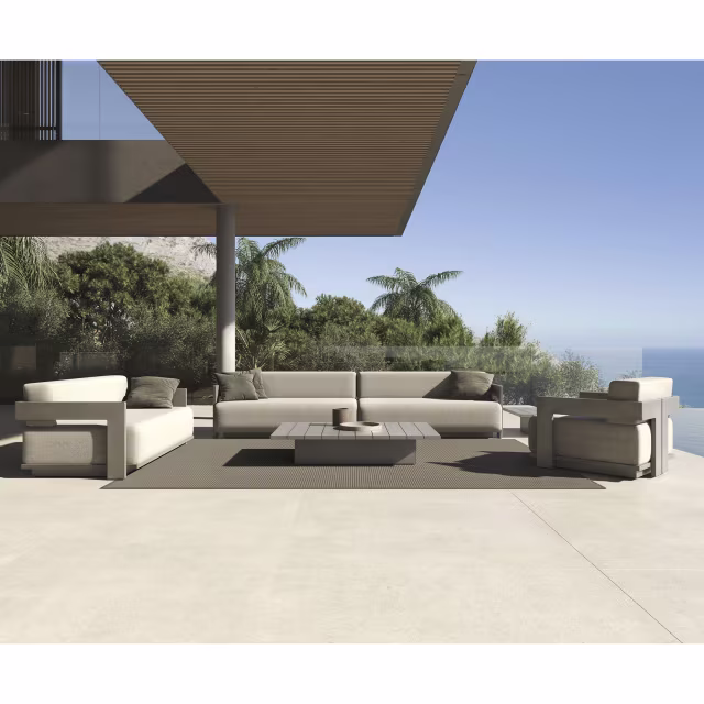 Danao Living S2 95" Aluminum Sofa