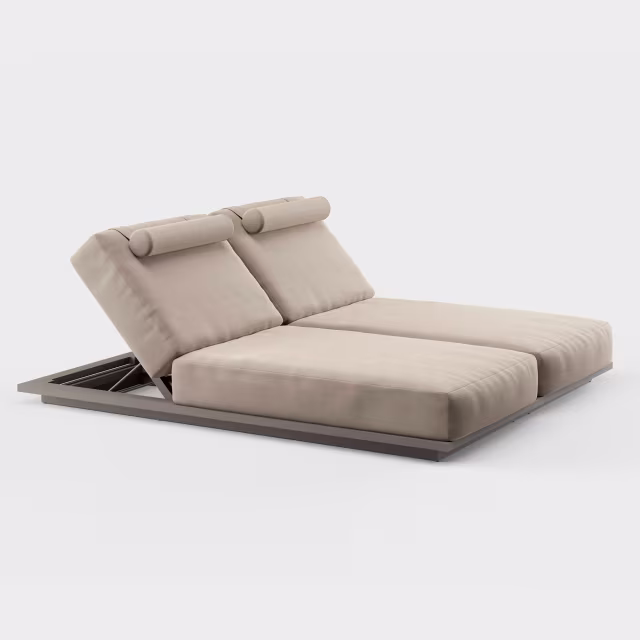 Danao Living S2 Aluminum Double Chaise Lounge