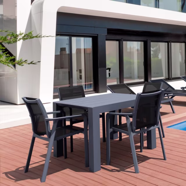Compamia Pacific/Vegas 5-Piece Extending Patio Dining Set