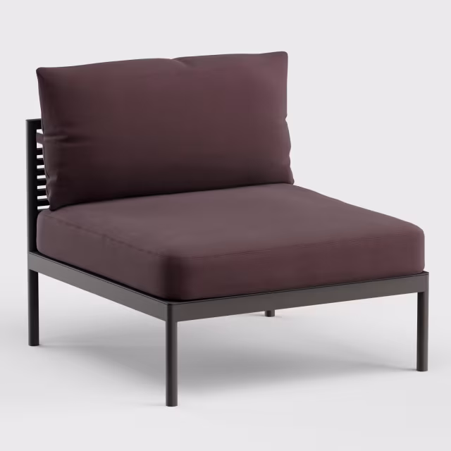 Danao Living Greenwich Aluminum Armless Sectional Unit
