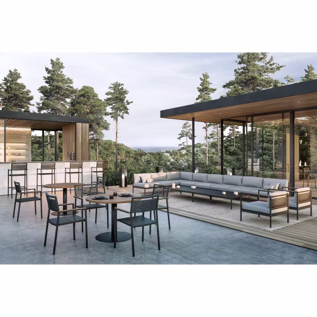 Danao Living Greenwich Aluminum Armless Sectional Unit