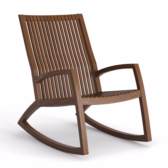 Jensen Outdoor Innova Sway Ipe Wood Rocking Chair