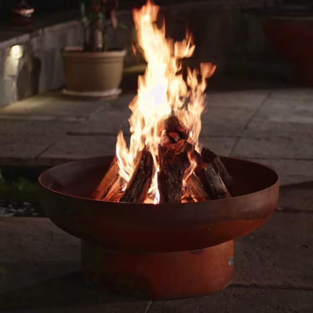 Fire Pit Art Low Boy 30" Round Steel Fire Pit