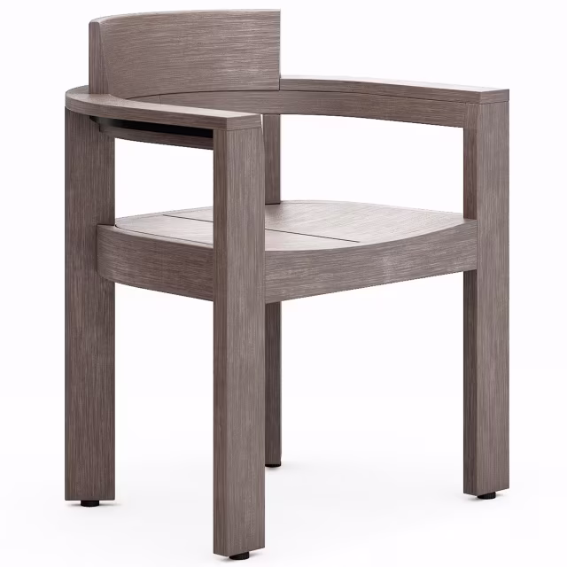 Woodard Beau Nexteak Dining Armchair