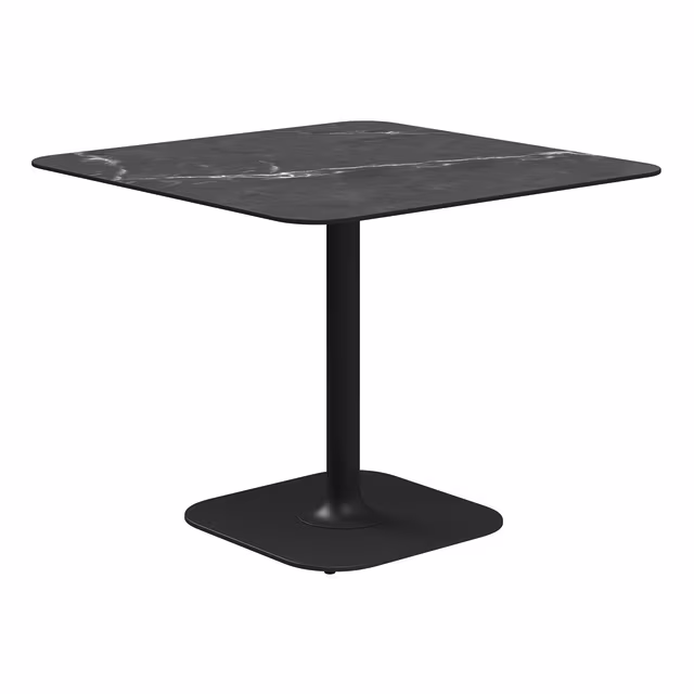 Gloster Grid 36" Ceramic Square Pedestal Dining Table