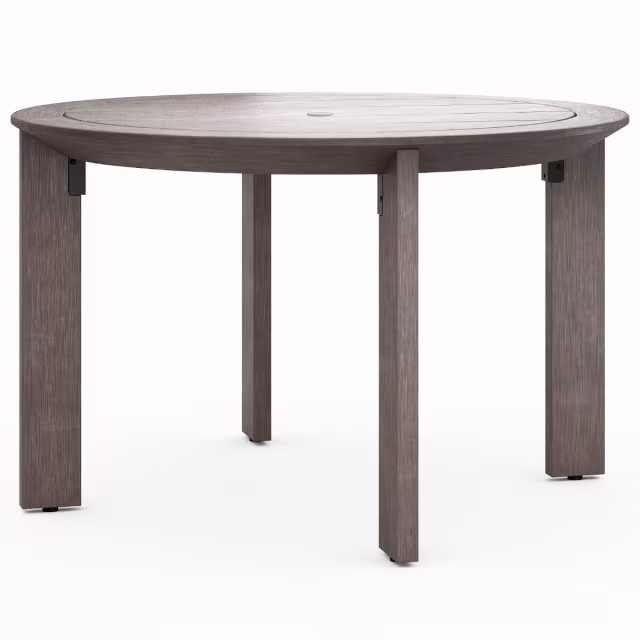 Woodard Beau 48" Nexteak Round Dining Table