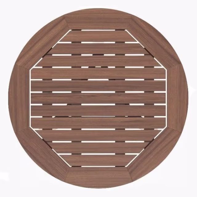 Jensen Outdoor Foundations 18" Ipe Wood Round Side Table