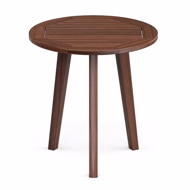 Jensen Outdoor Foundations 18" Ipe Wood Round Side Table