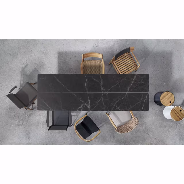 Gloster Split 87" Ceramic Rectangular Dining Table