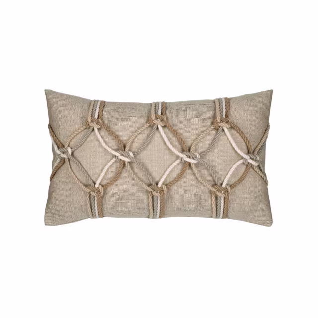 Elaine Smith 20" x 12" Acacia Rope Outdoor Pillow