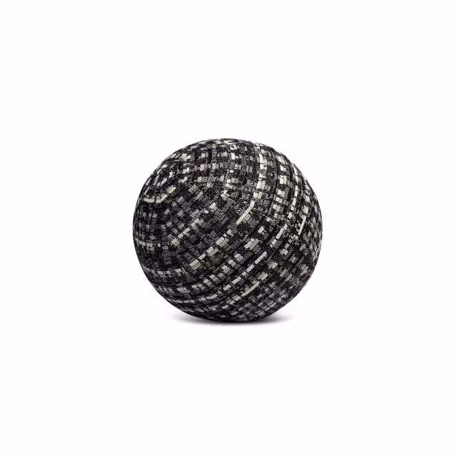 12" Channel Noir Orb Outdoor Pillow