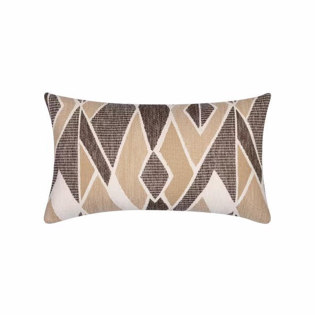 Elaine Smith 20" x 12" Facet Tiger's Eye Outdoor Pillow