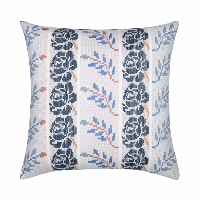 Elaine Smith 22" x 22" Revival Lapis Outdoor Pillow