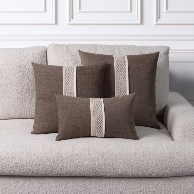 Elaine Smith 22" x 22" Inlay Quarry Outdoor Pillow