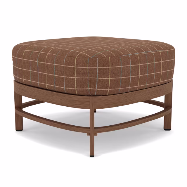 Woodard Brit Aluminum Ottoman