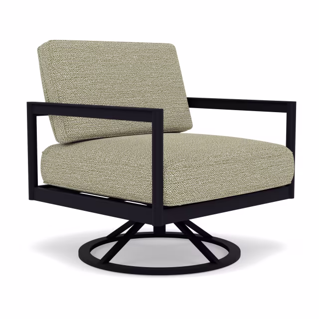 Woodard Brook Aluminum Swivel Lounge Chair