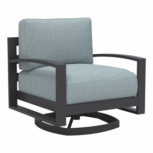 Lane Venture Bonavista Aluminum Swivel Rocker Lounge Chair with Arch Arm