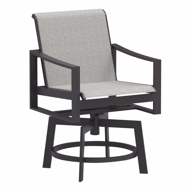 Lane Venture Bonavista Sling Swivel Counter Stool with Slope Arm