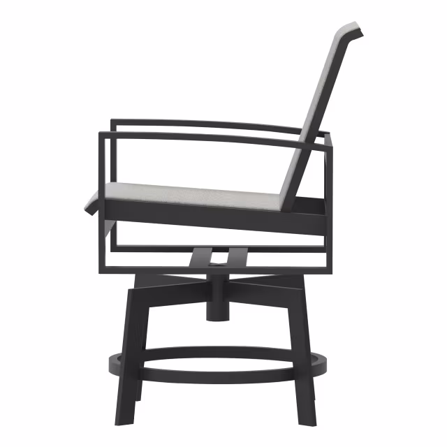 Lane Venture Bonavista Sling Swivel Counter Stool with Arch Arm