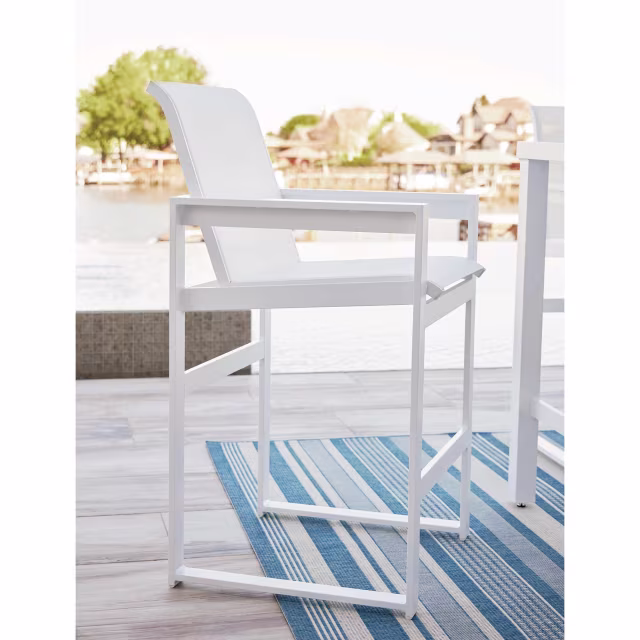 Lane Venture Bonavista Sling Bar Stool with Track Arm