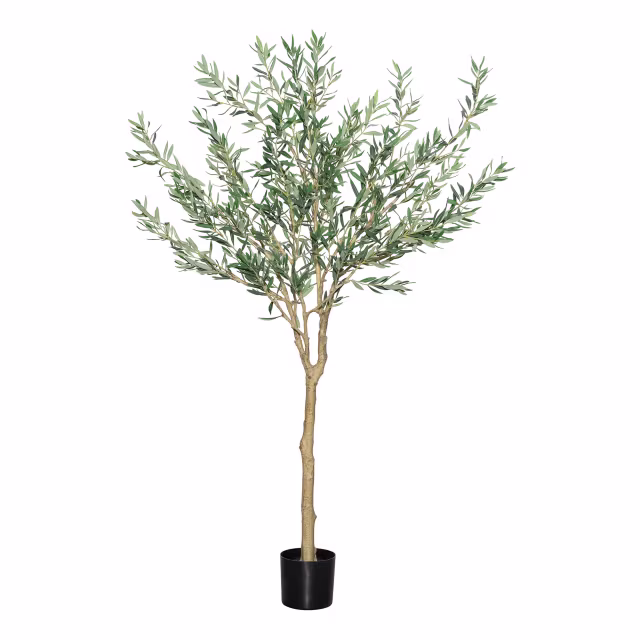 Pottery Pots 71" Faux Olea Europaea Tree