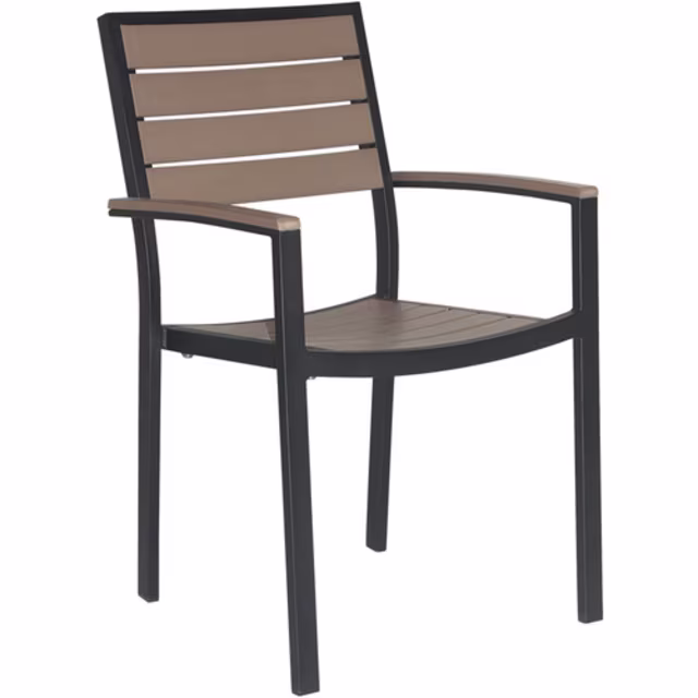 DecoScape Napa Stacking Aluminum Dining Armchair - Set of 4