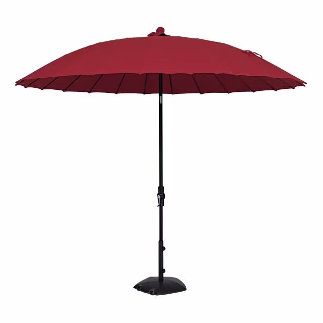 Treasure Garden Shanghai Collar Tilt 10' Round Aluminum Market Patio Umbrella