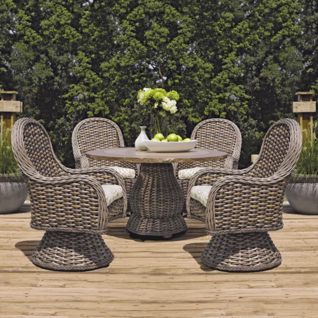 Lane Venture South Hampton Woven Swivel Game Chair