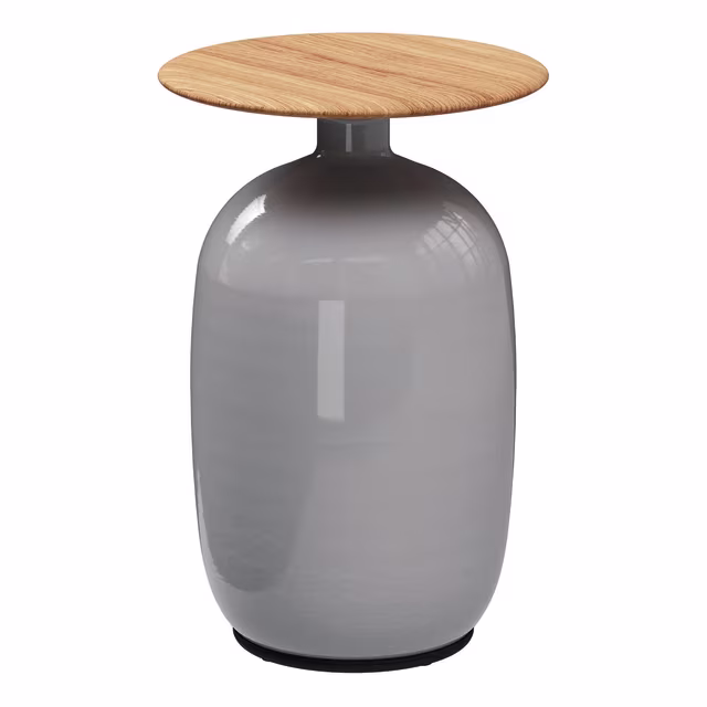Gloster Blow 14" Ceramic Round High Side Table