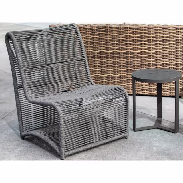 Sunset West Milano Rope Armless Club Chair