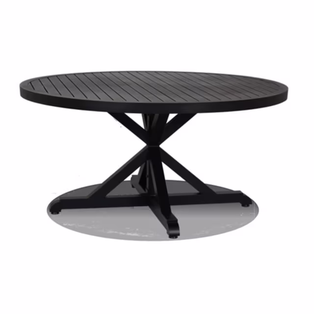 Sunset West Monterey 60" Aluminum Round Dining Table